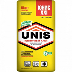 Плиточный клей Юнис XXI (21). 25 кг.