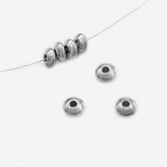 Бусина-разделитель,  в форме ханга, 6*3мм, сталь без покрытия