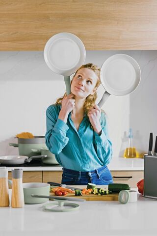 Кастрюля с крышкой 24 см 5,5л Leo Balance SA (высота стенок 14см)
