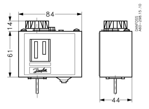 Термостат регулируемый KP81 Danfoss 060L112566