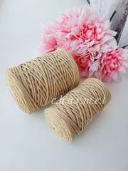 Cream polyester cord 4 mm