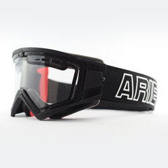 Очки кроссовые ARIETE MUDMAX GOGGLES, черный, двойная прозрачная вентилируемая линза без пинов 14940-NDV