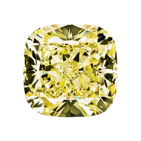 Бриллиант Fancy Int. Yellow VVS1 Антик 0,36 карат 4,25 х 4,12 мм