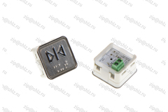 Кнопка (кнопочный модуль) KA302-CLS "Закрытие", квадратная, без подсветки.