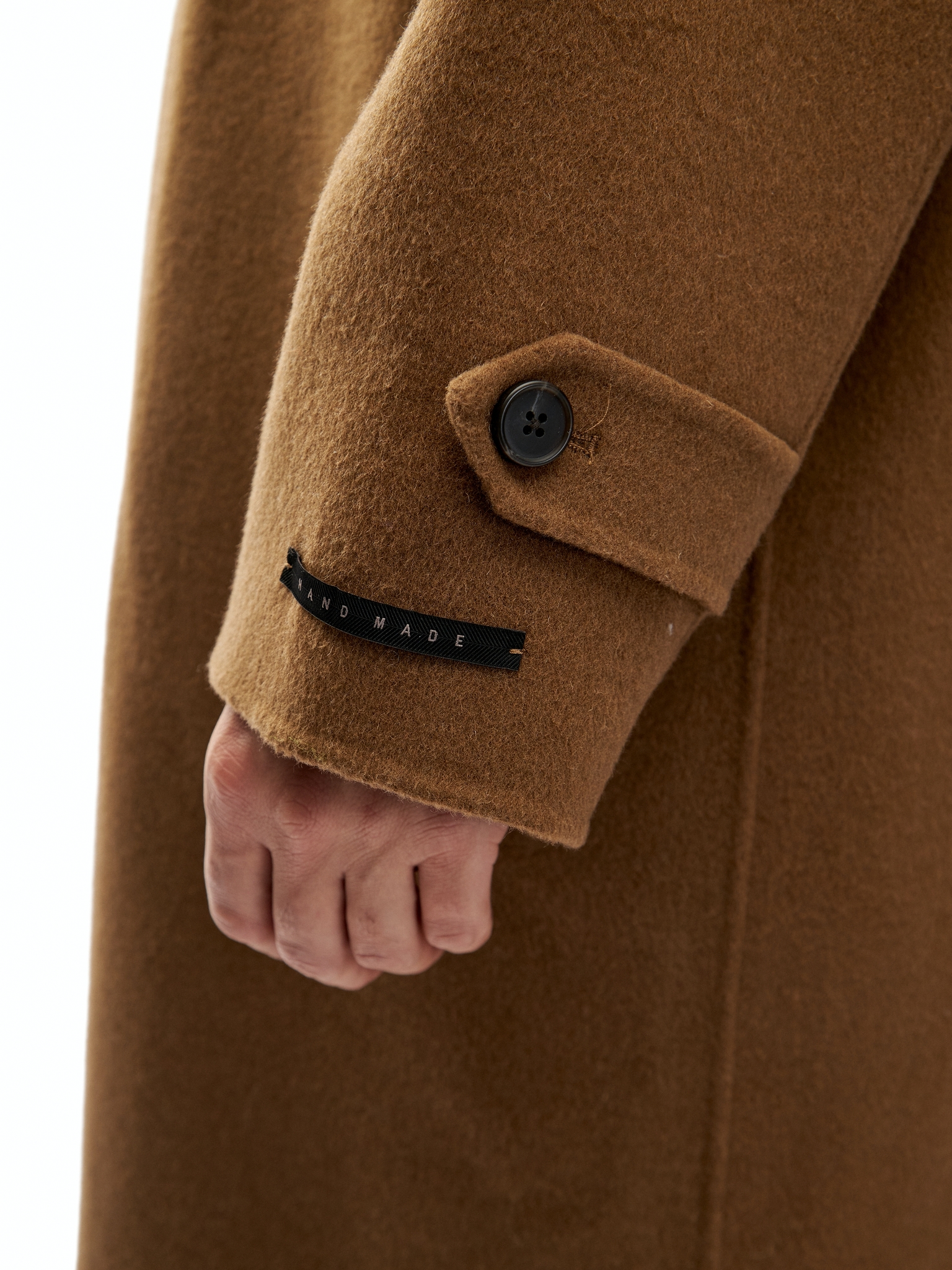 Коричневое шерстяное пальто Laine Hand Made