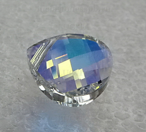 6012 Подвеска Сваровски Flat Briolette Crystal AB (15,4x14 мм) ()