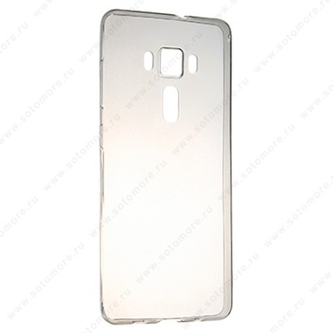 Накладка силиконовая ультра-тонкая для Asus ZenFone 3 Deluxe zs550kl черная (прозрачная)