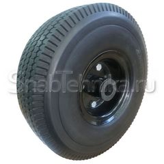 Колесо литое,  вспененный полиуретан 250 мм, со стальным  диском  PV1804, симметричное