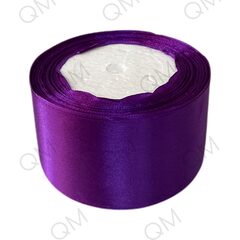 Лента атласная 5 см 25 ярдов (тёмно-фиолетовый) №035