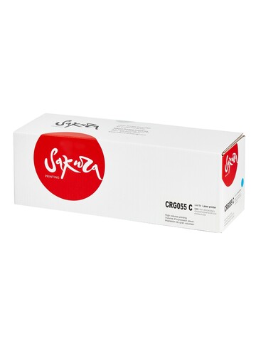 Картридж Sakura 055C (3015C002) для Canon LBP664Cx/ LBP663Cdw/ MF746Cx/ MF744Cdw/ MF742Cdw, голубой, 2100 к. (чип без счетчика копий)