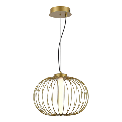 Светильник подвесной ST-Luce Золотистый/Золотистый LED 1*10W SLICE sl6124.203.01