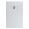 BelBagno TRAY-MR-UNO-AH-160/80-35-W-CR Поддон из искусственного мрамора в комплекте с сифоном с декоративной накладкой (хром)