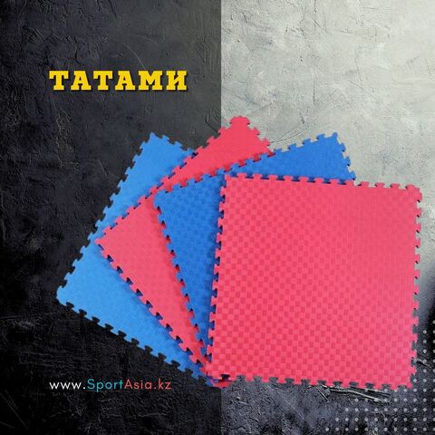 Татами SA 100*100*2см красно-синие