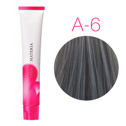 Lebel Materia 3D A-6 (тёмный блондин пепельный) - Перманентная низкоаммичная краска для волос