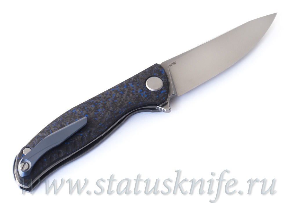 Нож Широгоров F3 NS M390 Ф3 Blue CF 3D подшипники