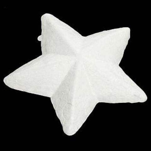 Фигура из пенопласта, Звезда, 15 см, 1 шт.