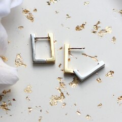 Швензы Конго, прямоугольные 16*13 мм, биколор Ш232