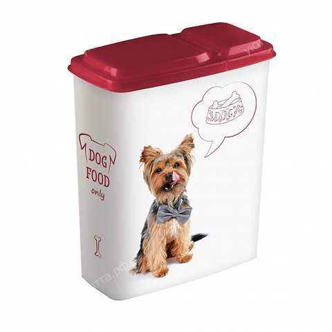 Контейнер для корма Lucky pet Собаки, 2,3 л - Бордовый - Купить