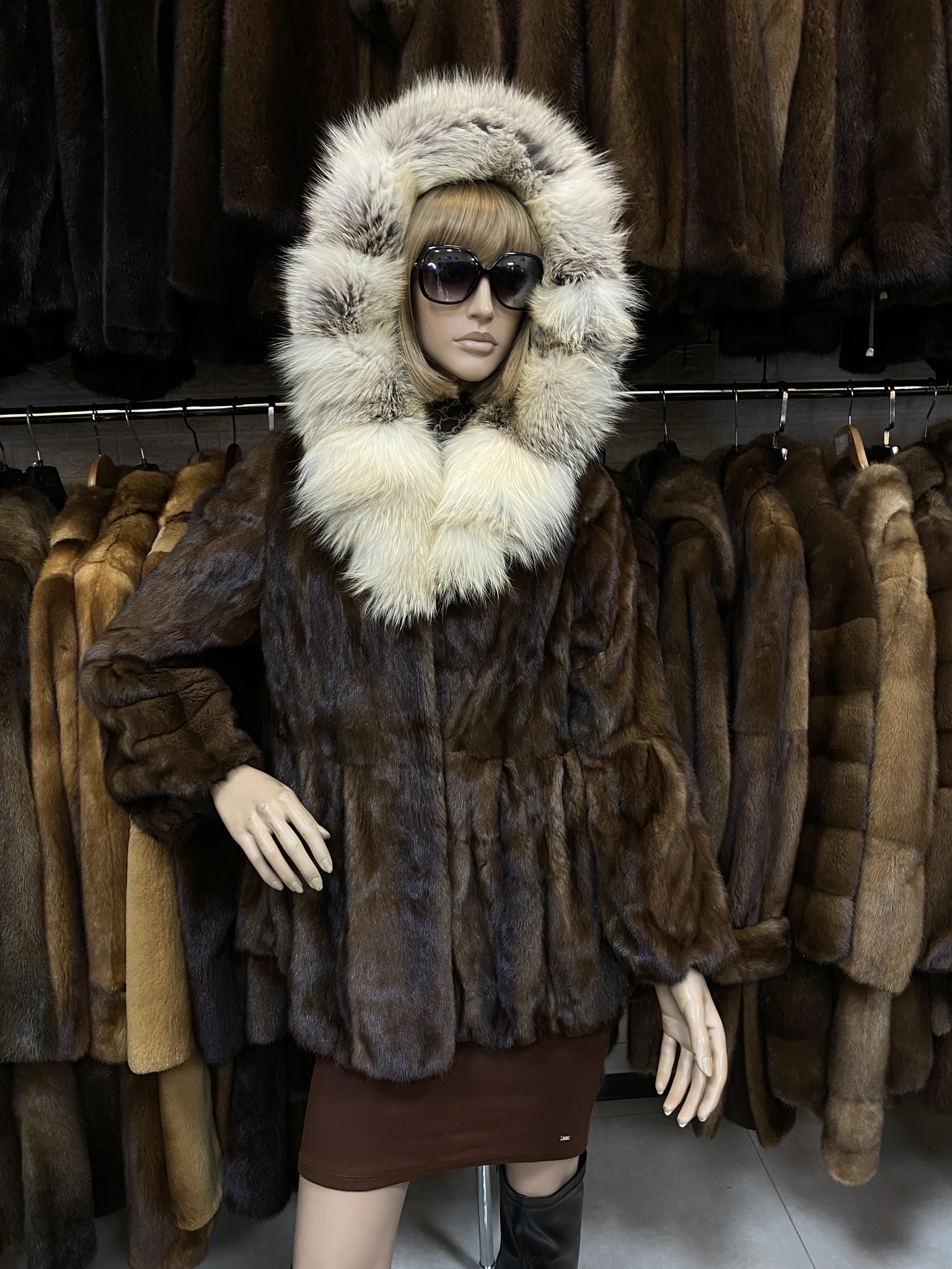 шуба норковая.