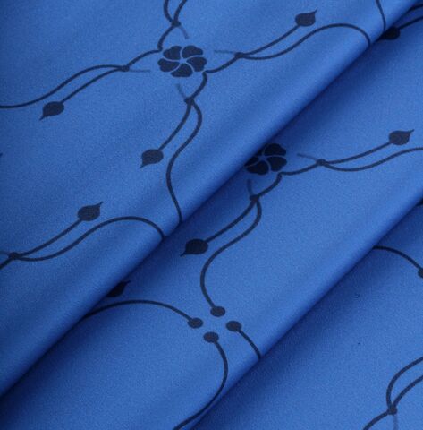 Наволочка 50x70 Mollen Узор васильково-синяя шелковая