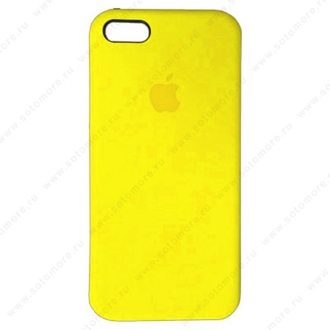 Накладка Silicone Case для Apple iPhone SE/ 5s/ 5 желтый