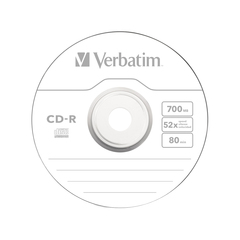 Диск CD-R Verbatim (43432) 700MB 25штук Незаписанный