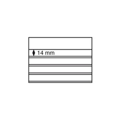 Планшет для марок 158x113 мм, 4 полоски, черная основа, уп. 100 шт