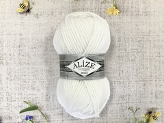 Пряжа ALIZE "Superlana maxi" 55 белый