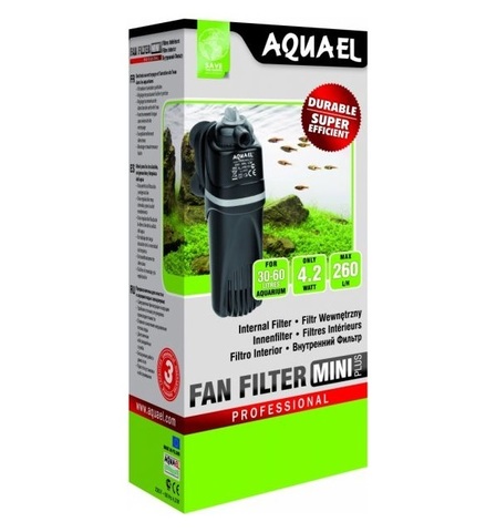 AQUAEL Помпа фильтр FAN-Mini plus (до - 60л) 260л/ч 4,2Вт