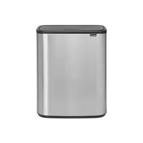 Мусорный бак Bo Touch Bin 2x30л Brabantia Стальной матовый Fingerprint Proof