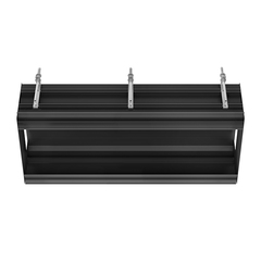 Gessi BINARIO Профиль линейный 880 мм., без подготовки под модули, цвет Black XL 61017#299 фото