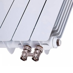 Rifar Base Ventil 500, 12 секций - радиатор биметаллический с нижним подключением (правым)