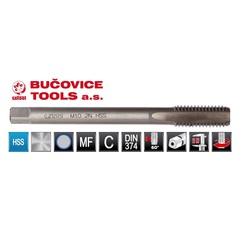 Метчик М 5,0х0,5 (Машинный) DIN374 HSS 6h(2N) C/2P 70мм a=2,7 Bucovice(CzTool) 107051BT