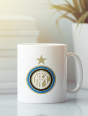 Кружка с изображением FC Internazionale (ФК Интернационале) белая 003