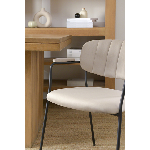 Кресло Berg Eirill серо-бежевое