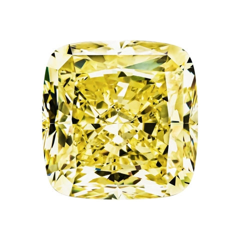 Бриллиант Fancy Int. Yellow VS1 Антик 0,42 карата 4,35 х 4,25 мм