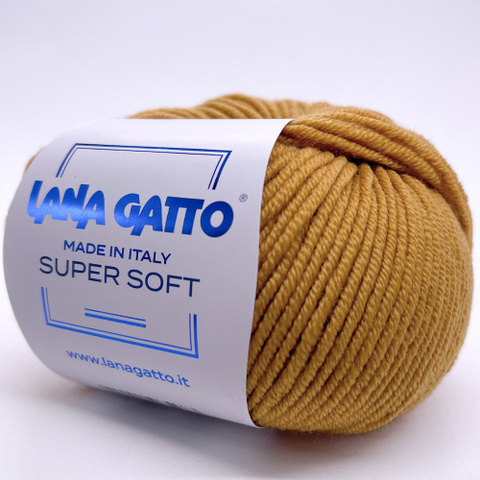 Пряжа Lana Gatto Super Soft 14468 золото (уп.10 мотков)