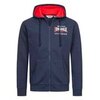 Худи на молнии Lonsdale Lintmill Navy/Red/White