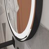 Cezares CZR-SPC-CADRO-600-LED-TCH-WARM Зеркало в металлической раме, со встроенной подсветкой, сенсорным выключателем и подогревом 87x107