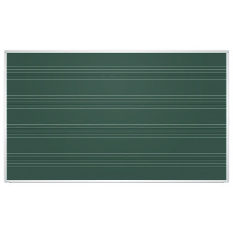 Доска для мела магнитная 85x100 см, зеленая, ПОД НОТЫ, алюминиевая рамка, 2х3 EDUCATION, (Польша), TKU8510P