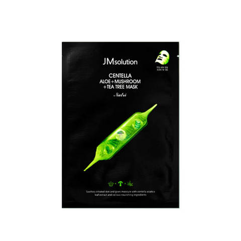 Успокаивающая тканевая маска с центеллой JMsolution Centella Aloe + Mushroom + Tea Tree