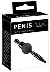 Черный уретральный вибростимулятор Vibrating Penis Plug - 