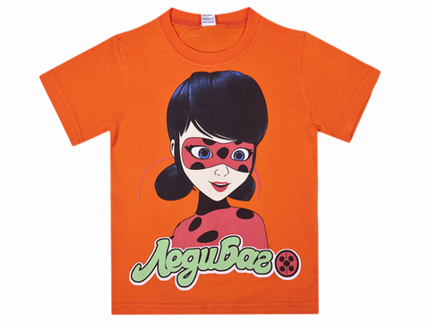 BK002F-20 футболка для девочек, оранжевая