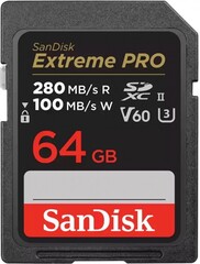 Карта памяти SanDisk 64GB Extreme PRO V60 UHS-II SD