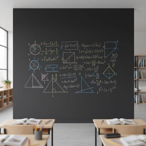 Набор «Магнитно-грифельная классика» — черный, 4 м²