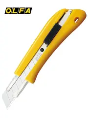 OLFA 18 мм, с авто фиксатором, нож с выдвижным лезвием, (OL-BN-AL)