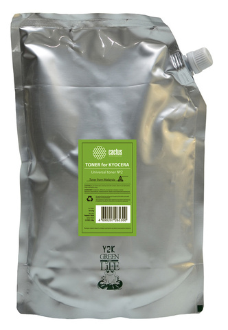 Тонер Cactus CS-TKY2-10KG черный пакет 10000гр. для принтера Kyocera Universal TK130