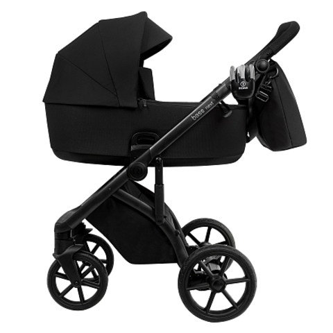 ROAN Коляска 2 в 1 Bass Next короб + прогулка Caviar Black/Black