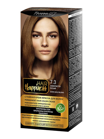 Белита-М Hair Happiness Крем-краска д/волос аммиачная №7.3 золотисто-русый