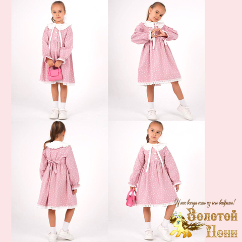 Платье микровельвет д (3-6) 251112-R6139